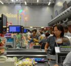 Caixa de supermercado.