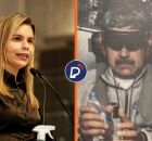 Clarissa T&eacute;rcio e Nicol&aacute;s Maduro.