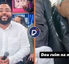 Cantor de samba Dudu Nobre em palco e artista internado.