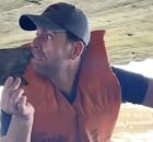 Vereador Eduardo Moura durante fiscaliza&ccedil;&atilde;o na Ponte Girat&oacute;ria.