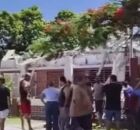 Galp&atilde;o desaba e atinge casa em Piedade. 