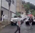 Local onde homem matou os cinco familiares.