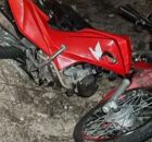 Motocicleta envolvida em colis&atilde;o no Agreste de Pernambuco, na qual vitimou duas pessoas.