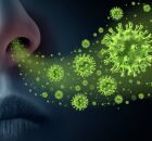 Representa&ccedil;&atilde;o do v&iacute;rus da gripe.