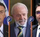 Jair Bolsonaro, Lula e Fl&aacute;vio Bolsonaro.