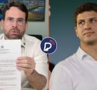 Vereador Eduardo Moura, que pediu impeachment e Jo&atilde;o Campos, prefeito do Recife.