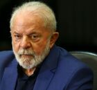 Presidente Lula s&eacute;rio.