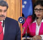 Presidente Nicol&aacute;s Maduro e vice-presidente Delcy Rodr&iacute;guez.