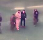 Maduro sendo levado tribunal de Nova York.