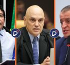 Magno Malta, Alexandre de Moraes e Valdemar Costa Neto.