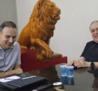 Matheus Souto Maior e Branquinho juntos nesta quinta-feira, 22 de janeiro.