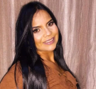 Kellen Oliveira, auxiliar administrativa que est&aacute; internada.