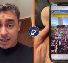 Nikolas Ferreira critica M&iacute;dia Ninja por v&iacute;deo fake de manifestantes venezuelanos contra os EUA