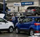 EcoSport 2018/2019 nas concession&aacute;rias da Ford durante atendimento de recall.