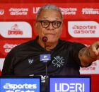 H&eacute;lio dos Anjos em entrevista ap&oacute;s partida do N&aacute;utico no Pernambucano.