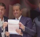 Flavio Bolsonaro,Valdemar Costa Neto e Jair Bolsonaro. 