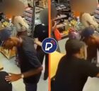 Momento em que PM &eacute; assaltado dentro de posto no Recife.