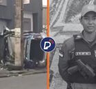 Viatural policial ap&oacute;s acidente e agente que morreu ap&oacute;s colis&atilde;o no Recife.