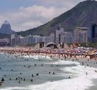 Praia no Rio de Janeiro.