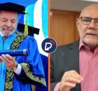 Lula em entrega de t&iacute;tulo Doutor Honoris Causa e reitor da UFPE.