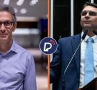 Romeu Zema e Fl&aacute;vio Bolsonaro.