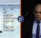 RG de traficante sul-coreano e ministro Alexandre de Moraes, do STF.