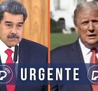 Nicol&aacute;s Maduro, presidente da Venezuela e Donald Trump, chefe da Casa Branca.