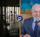 Detentos em pres&iacute;dio e presidente Lula.