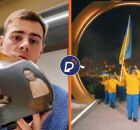 Atleta ucraniano &eacute; impedido de usar capacete em homenagem a v&iacute;timas da guerra.