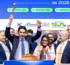 Ministro Silvio Costa Filho durante leil&otilde;es de tr&ecirc;s terminais portu&aacute;rios.