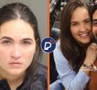 Amanda Vasconcelos Tavares Reis, em mugshot e ela ao lado do cantor e esposo Henrique.