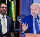 Fl&aacute;vio Bolsonaro e Lula.