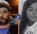 Gutemberg Peixoto Alves de Souza, de 45 anos, que estava foragido e filha que foi morta por ele.