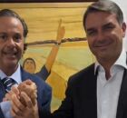Gilson Machado visita Fl&aacute;vio Bolsonaro.