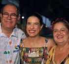 Mano Medeiros, Raquel Lyra e Andr&eacute;a Medeiros.