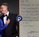 Michelle recebe carta de Bolsonaro. 