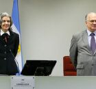 Ministros C&aacute;rmen L&uacute;cia e Edson Fachin, do STF.