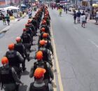 Pol&iacute;cia Militar no Desfile das Virgens de Bairro Novo, em Olinda