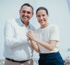 Prefeito de Serrita, Aleudo Benedito e governadora de Pernambuco, Raquel Lyra.