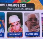 Carnaval 2026 de Pernambuco tem Jo&atilde;o Gomes, Maestro Duda, Nena Queiroga e Chico Science como homenageados