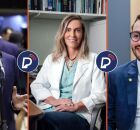 Deputados federais Eduardo da Fonte e Lula da Fonte e a cientista Tatiana Coelho de Sampaio da UFRJ.