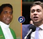 Fl&aacute;vio Ferreira Alves, que negou comunh&atilde;o e deputad Nikolas Ferreira.