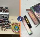 PF e Receita Federal apreendem maconha em refis de vape.