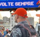 Policiais Militares em patrulhamento no carnaval.