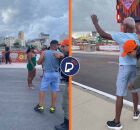 Policiais militares fazem revistas no Centro do Recife.