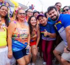 Prefeita Elcione e C&eacute;sar Ramos em Carnaval de Igarassu. 