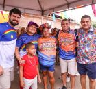 Prefeita Elcione marca presen&ccedil;a nos polos de Carnaval.