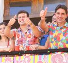 Silvio Costa Filho marca presen&ccedil;a no carnaval ao lado de Jo&atilde;o Campos.