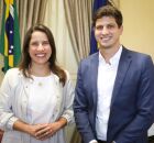 Governadora de Pernambuco Raquel Lyra e o ex-prefeito Jo&atilde;o Campos 