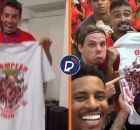 Meia do Sport tira onda e exp&otilde;e camisa feita pelo N&aacute;utico para comemorar t&iacute;tulo pernambucano.